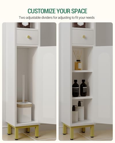 Hzuaneri Bathroom Cabinet with Shelves,Tall Bathroom - Image 6