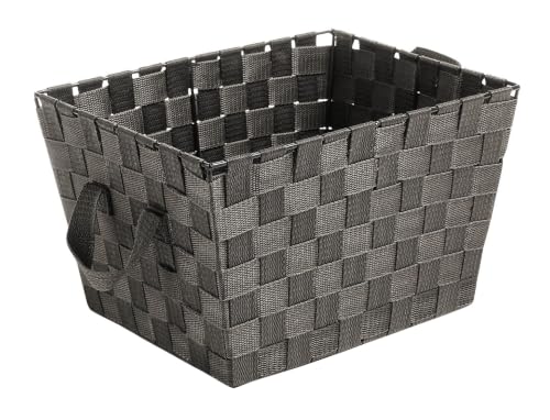 Whitmor Woven Storage Basket with Metal Frame & Handles, 10x12x8" - Image 2