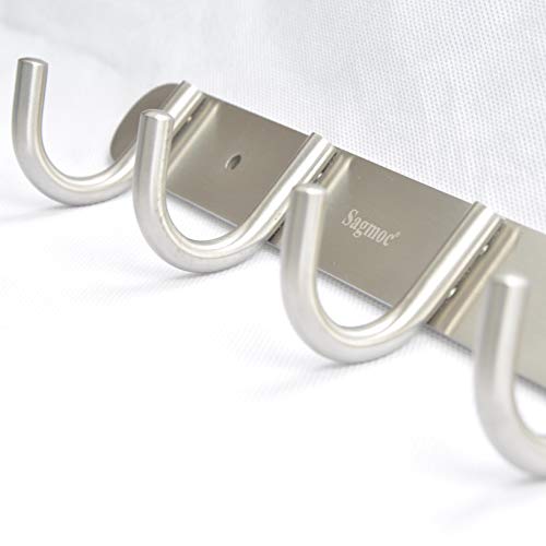 Coat Hook Rack Wall Mounted - Sagmoc Towel Hook Rail - Image 5