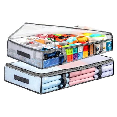 LANDNEOO 2 Pack Under Bed Storage Containers Bins, Humid-Proof - Image 2