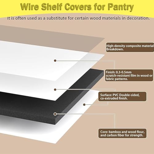 45x16x2.5 in Rustic Farmhouse Wooden Wire Shelf Covers - Image 4