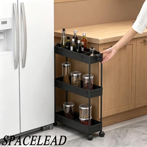 SPACELEAD Slim Storage Cart 3 Tier,Bathroom Organize | All Products - Image 7