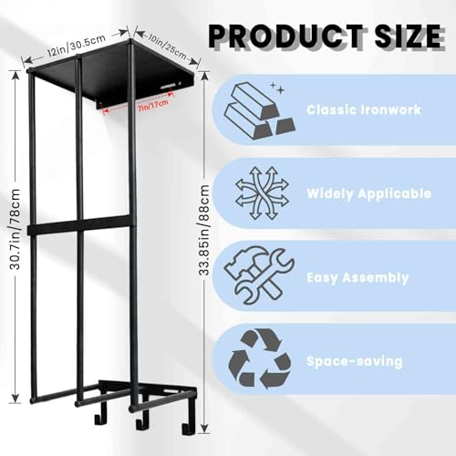 Camping Chair Storage Wall Mount Metal Rack for Garage - Image 3