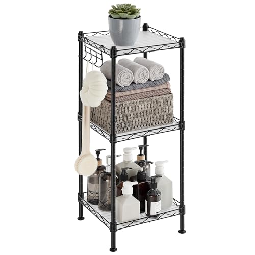 SONGMICS 3-Tier Bathroom Shelf, Storage Rack for Small Space - Image 2