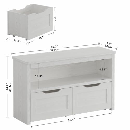 IRONCK Toy Storage Organizer with Drawers, Floor Toy Box - Image 4