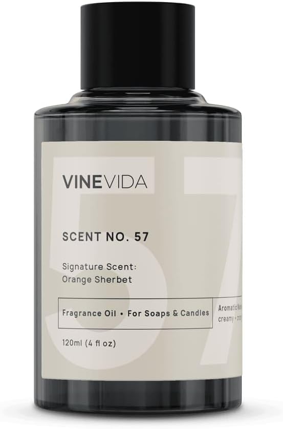 VINEVIDA [4oz] Orange Sherbet Fragrance Oil for Candle Making and Soap Making - Premium Candle Scents for Soy Candles