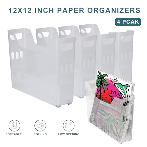4PCS 12x12 Paper Storage, Scrapbook Paper Storage - Image 4