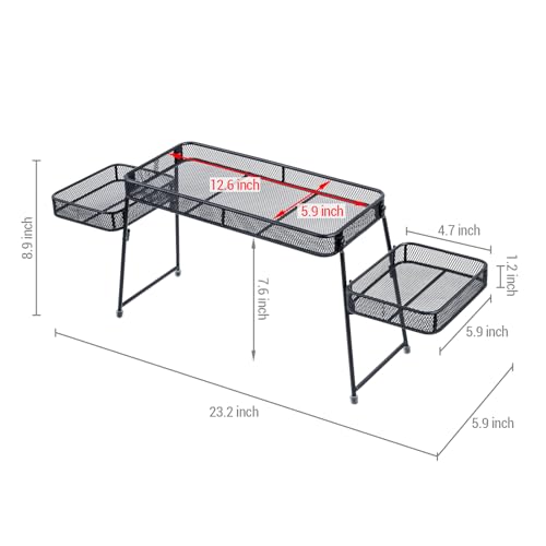MyGift Over the Sink Shelf, 3-Tier Black Metal Kitchen - Image 4