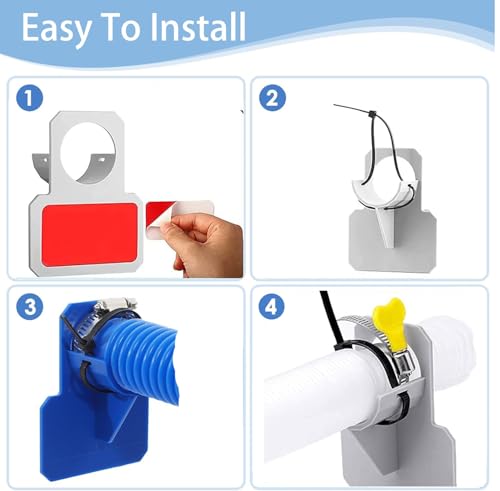 4Pcs Swimming Pool Pipe Holders,Holders for Above Ground - Image 4