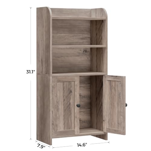 Small Bathroom Storage Cabinet, Bathroom Floor Cabinet, 14.6" W - Image 3