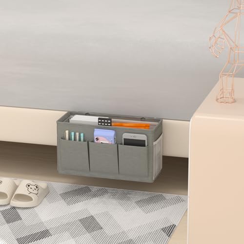 Bedside Caddy Storage Organizer for Bed Rails, Bed Caddy with 6 - Image 7