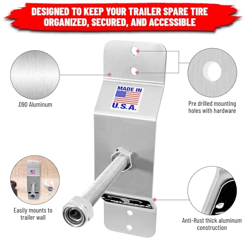 Pit Posse 802 Spare Tire Carrier Wall Mount Bracket - Image 4