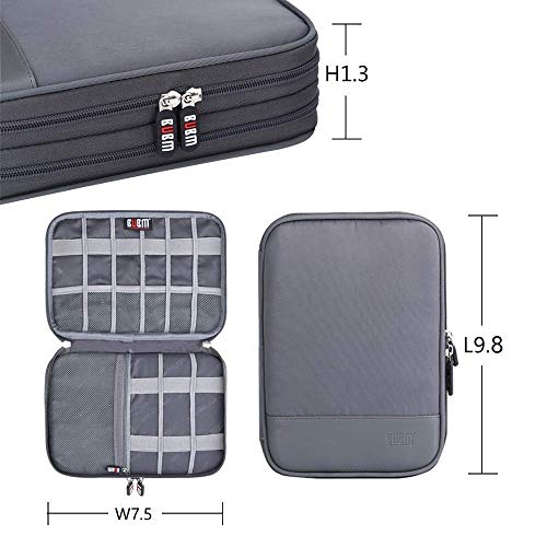 Electronic Cable Organizer Bag - Portable Travel Double Layers - Image 5