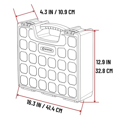 INTERTOOL Hardware Organizer with 8 Deep Removable Bins - Image 4