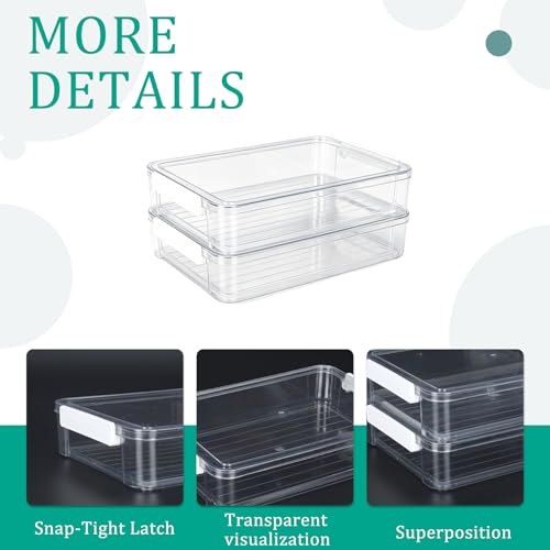 2 Pack Board Game Storage Box with Snap-Tight Latch Lid - Image 5