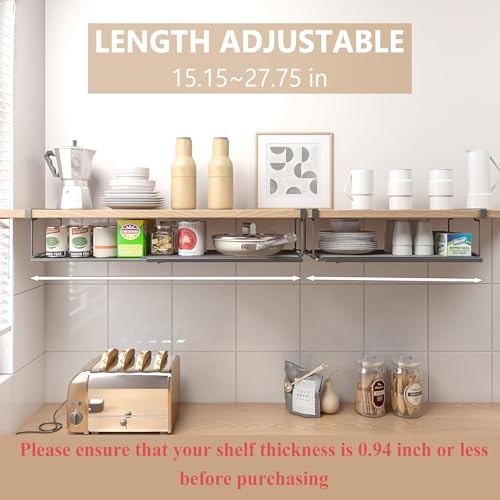 Expandable Under Cabinet Shelf, Extendable Under Shelf - Image 5
