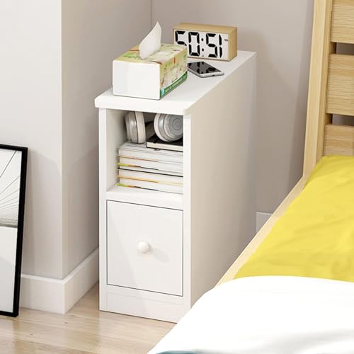 Bedside Table, 20cm Ultra Narrow Bedside Table - Image 2