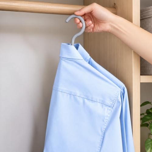 Foldable Clothes Hangers for Small & Narrow Closets, 8 Pack - Image 4