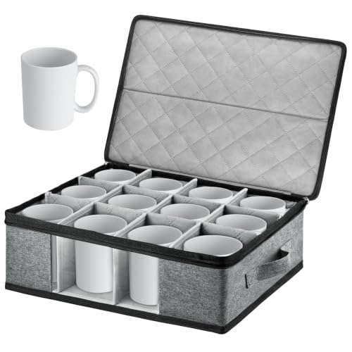 Boczif Coffee Mug Storage Box with Dividers, China Storage - Image 2