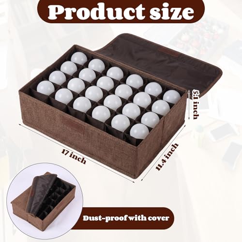 1 Pcs Christmas Light Bulb Organizer Storage Box with 30 Divider - Image 3