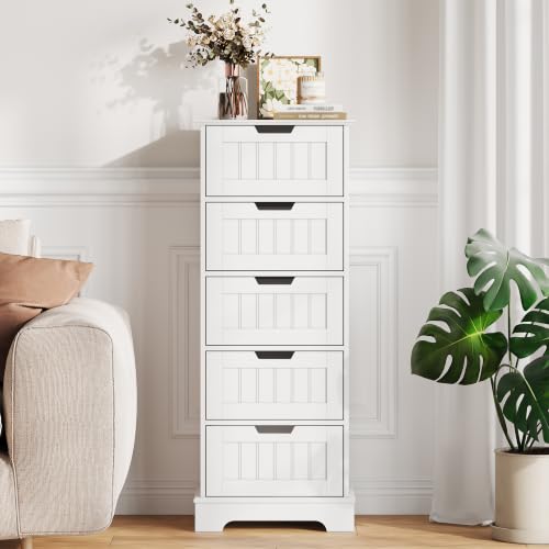 ChooChoo Bathroom Storage Cabinet with 5 Drawers, 15.7" W - Image 6