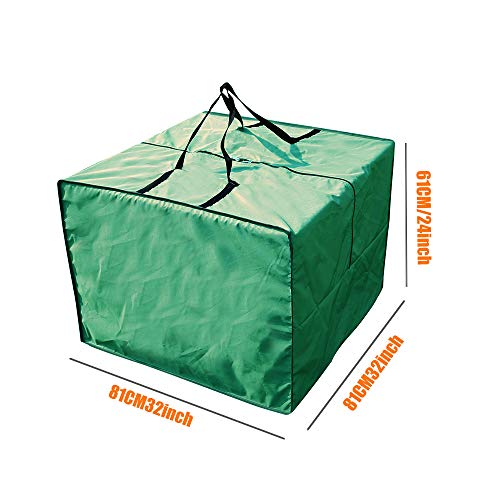 Outdoor Patio Furniture Seat Cushions Storage Bag 32x32x24 Inches - Image 4