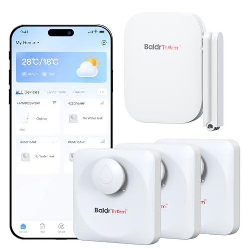 WiFi Water Leak Detector, Hub & Water Leak Sensor 3 Pack - Image 2