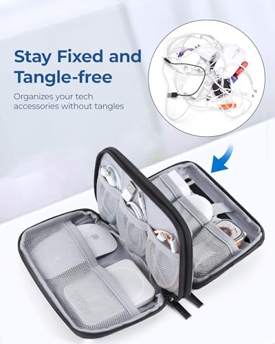 BAGSMART Electronics Travel Organizer for Cords, Zipper Pouch - Image 3