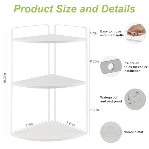 Corner Bathroom Counter Organizer, Vanity Counter Storage Shelf - Image 3