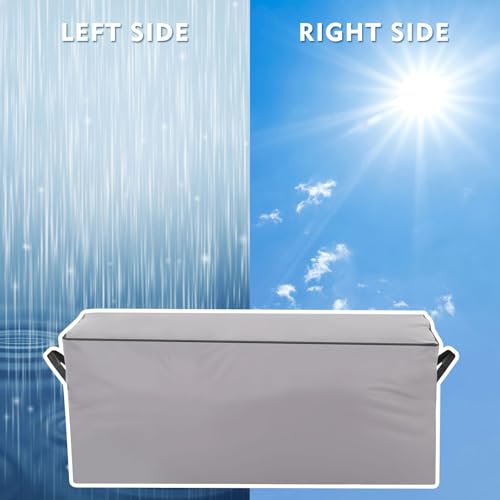 2 Pack Large Rolling Storage Bag with Wheels, 65x20x28 Inch, Grey - Image 7
