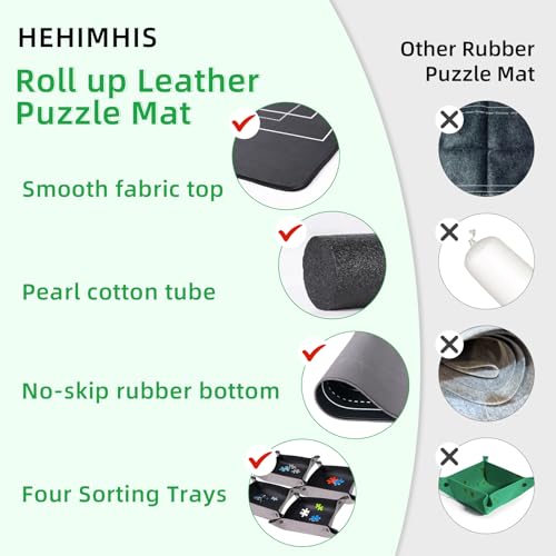 Puzzle Mat with Sorting Trays & Roll-Up Storage - Fits - Image 5