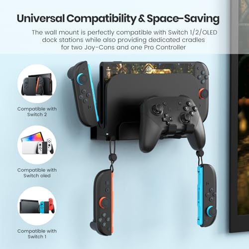 Metal Wall Mount for Nintendo Switch 2/ Switch 1/Swi | All Products - Image 3
