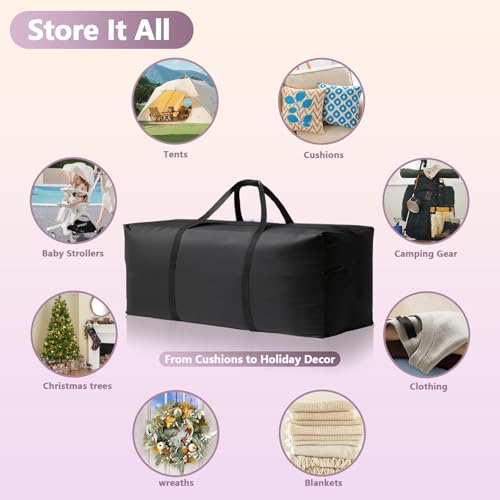 Waterproof Patio Cushion Storage Bag - 68x20x30 Inch Heavy - Image 5