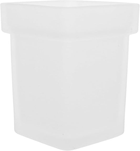 BESPORTBLE Toilet Bowl Brush Cup Ceramic Holder Square Matte Scrubber Brush Storage for Bathroom Cleaning Tool