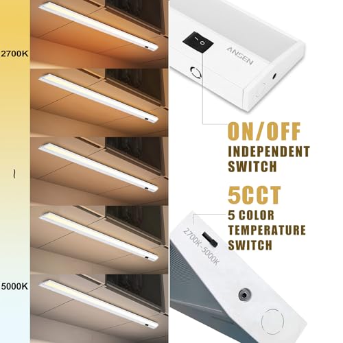 Ansen Hardwired Under Cabinet Lighting, 24in 18W LED Light - Image 4