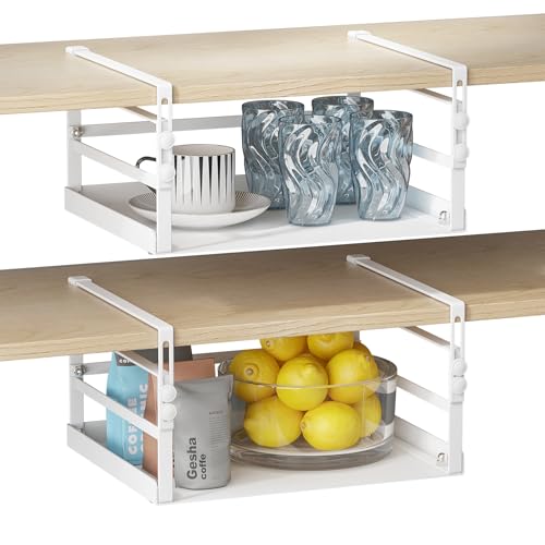 Adjustable Under Shelf Storage, Metal Basket Organizer - Image 2
