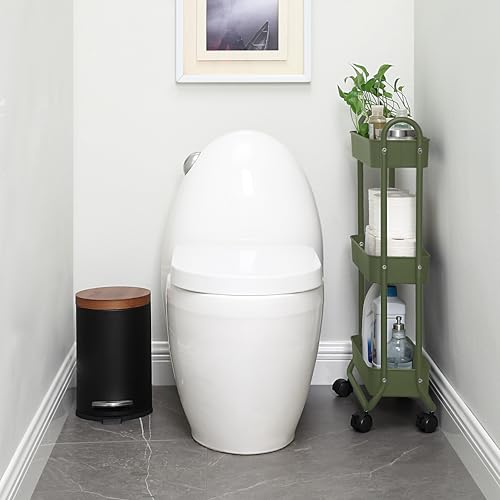 SunnyPoint Slim Rolling Storage Cart, 3 Tier Bathroo | All Products - Image 5