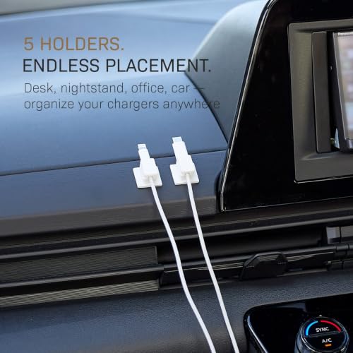 YAMAZAKI Home Smart Magnetic Cable Holders – Set of 5 Adhesive - Image 7