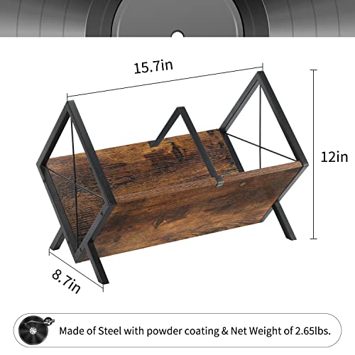 Vinyl Record Holder, 80-100 LP Vinyl Record Storage Rack - Image 4