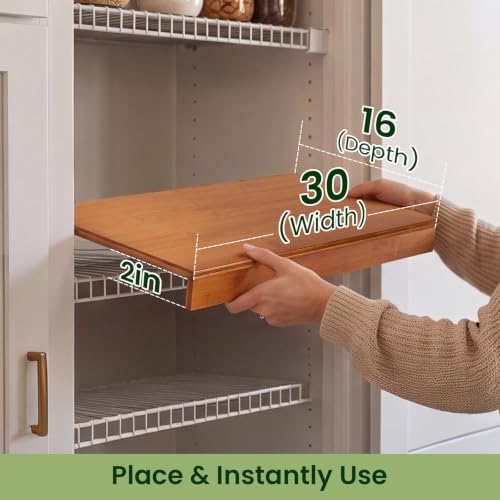 Bamboo Wire Shelf Covers for Wire Shelving, 30" W X 16" D, 4 PCS - Image 6