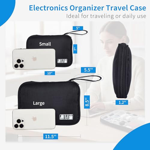 Travel Cable Organizer Pouch Electronic Accessories Carry Case - Image 4