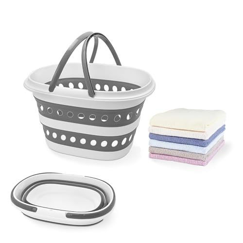 Compact Collapsible Laundry Basket, Small Pop-Up Hamper - Image 2