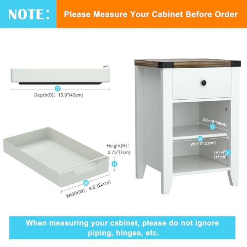 Jolitac 1 Pack Pull Out Cabinet Organizer with Adhesive - Image 3