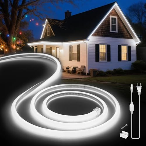 LED Neon Lights Daylight White 6000K,16.4ft 110-120V LED Strip - Image 2