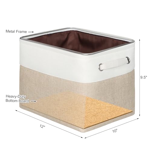 Fabric Storage Bins, 12x10x9.5 Inch Storage Cubes Baskets, 3 Pack - Image 3