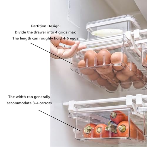 YekouMax Fridge Drawer Organizer, Refrigerator Organizer Bins - Image 7