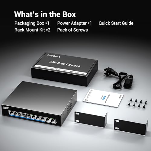 8 Port 2.5Gb PoE (130W) + 2 Port 10Gb RJ45 Network Switch - Image 8