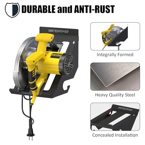 UNITEDPOWER Circular Saw Holder, Wall Mount Storage Rack - Image 4