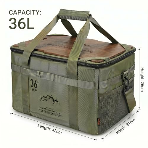 36L Tactical Camping Storage Bag with Cutting Board - Image 4