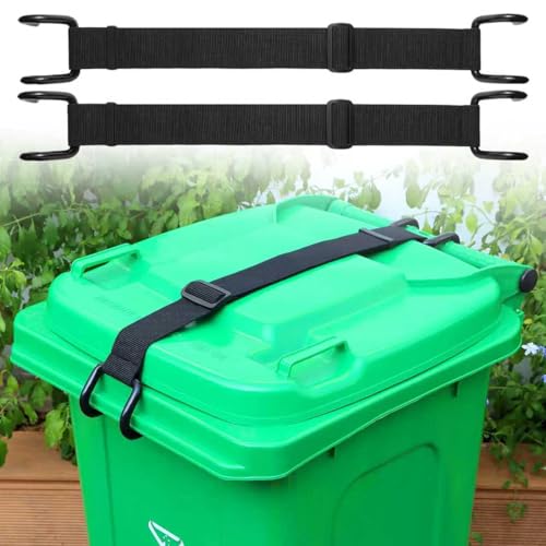 Trash Can Lid Lock Strap for Raccoons & Animals, 28-96 Gallon - Image 2